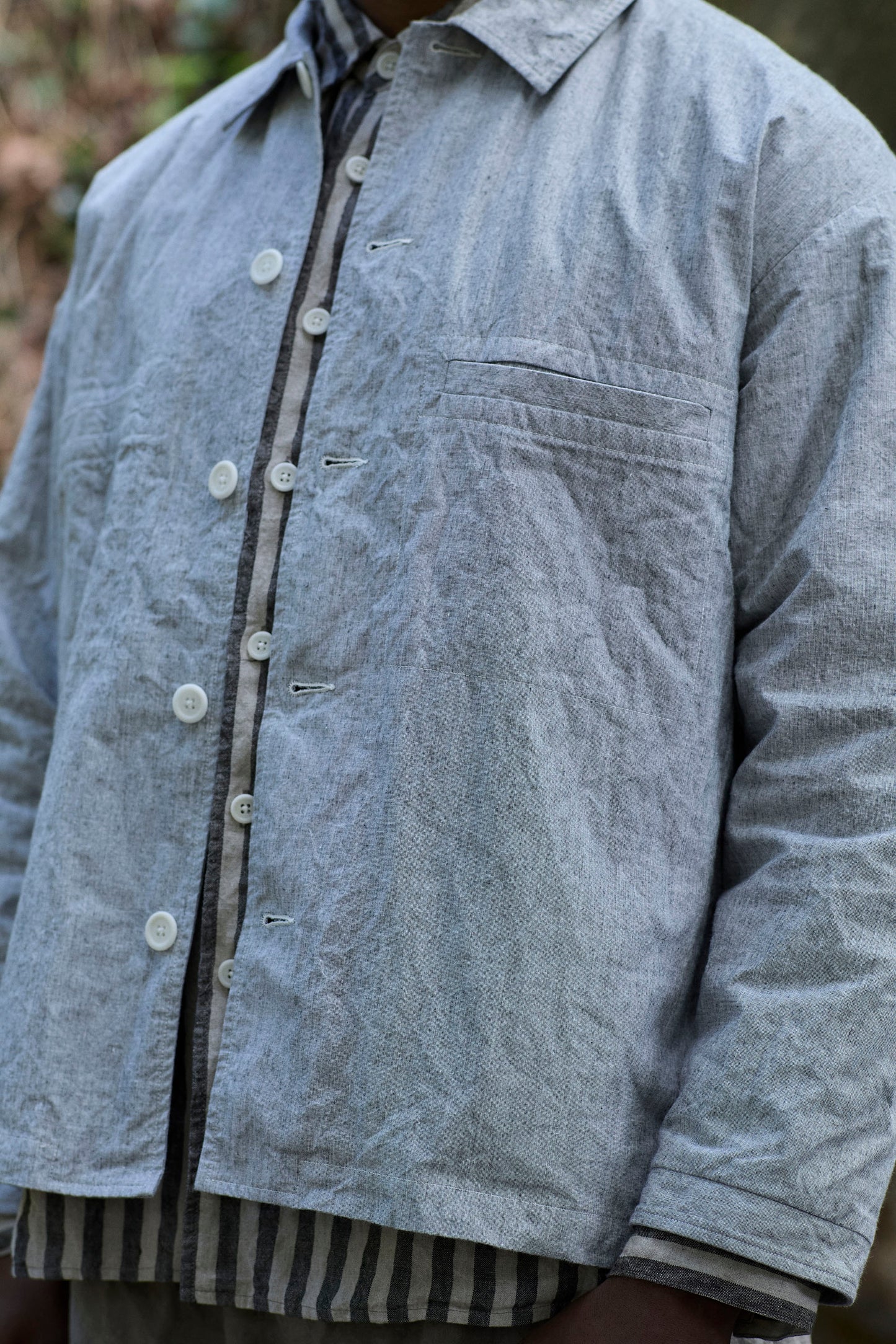 Work Shirt in Dotted Cotton