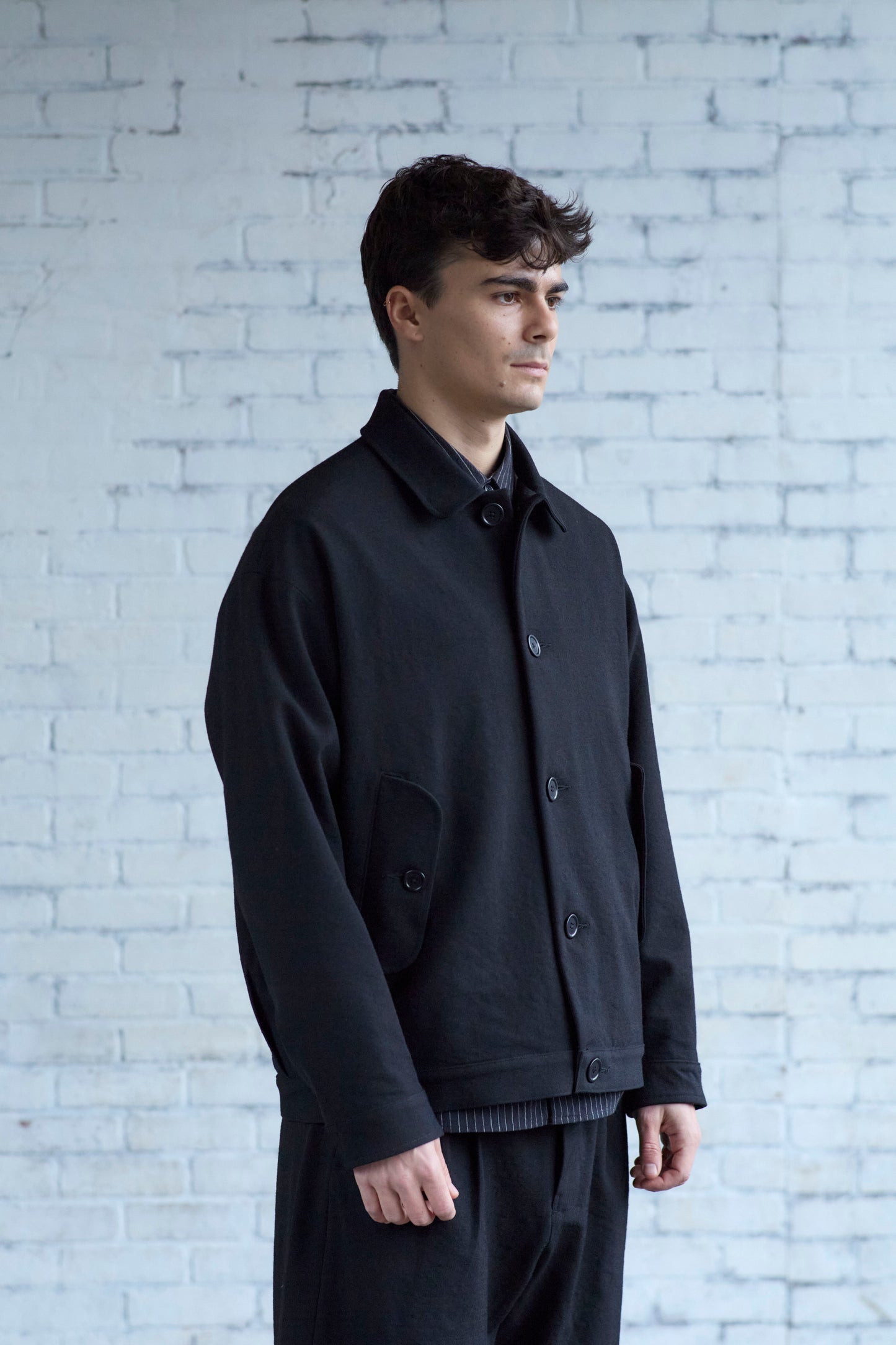 Dad's Jacket in Wool Gabardine