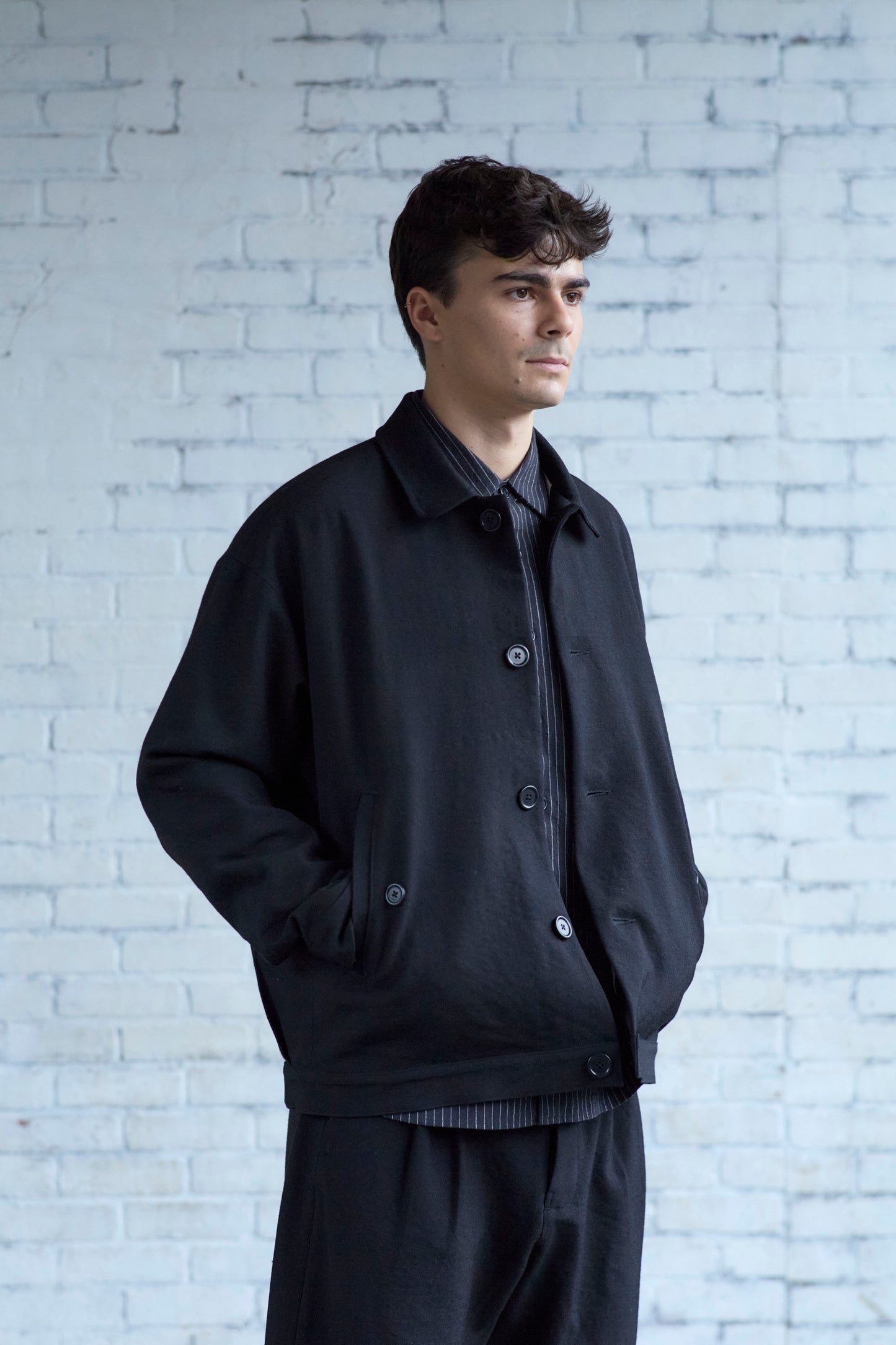 Dad's Jacket in Wool Gabardine