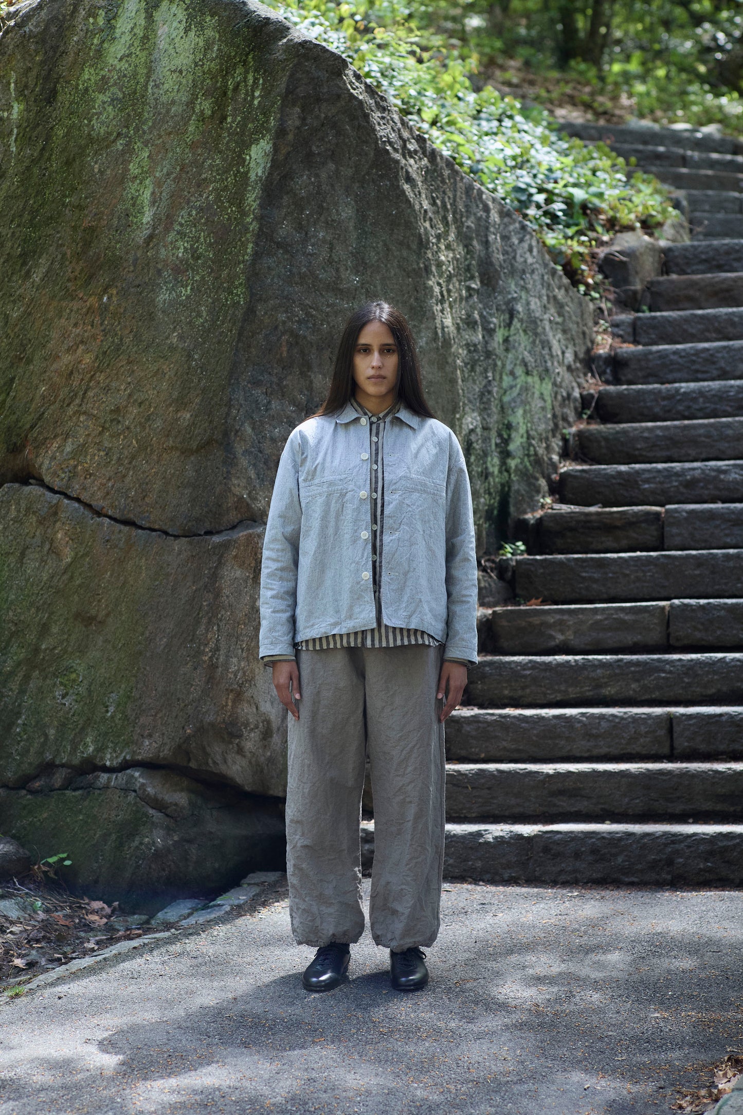 Work Shirt in Dotted Cotton
