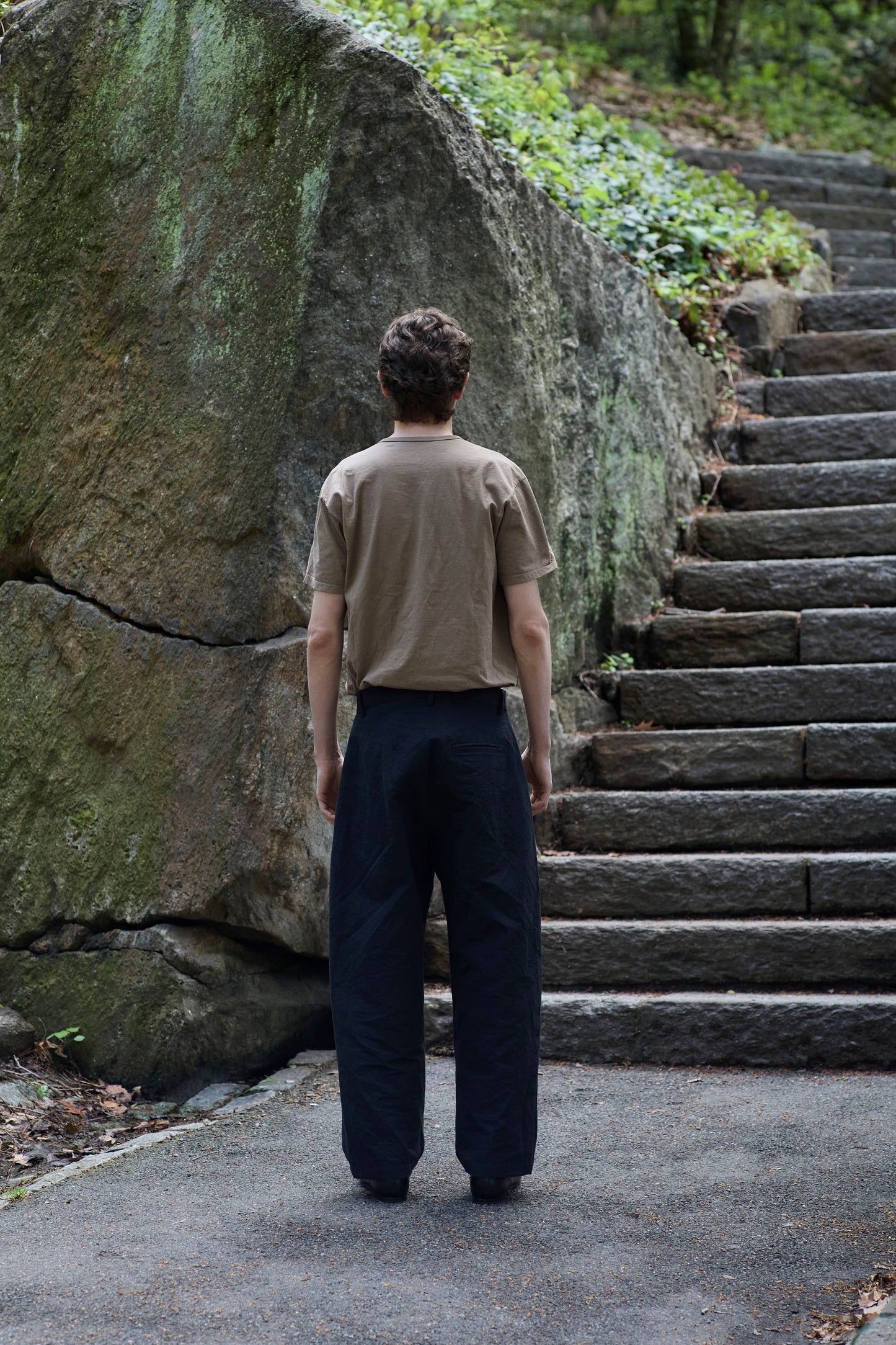 Dress Pants in Linen/Cotton Buff Cloth