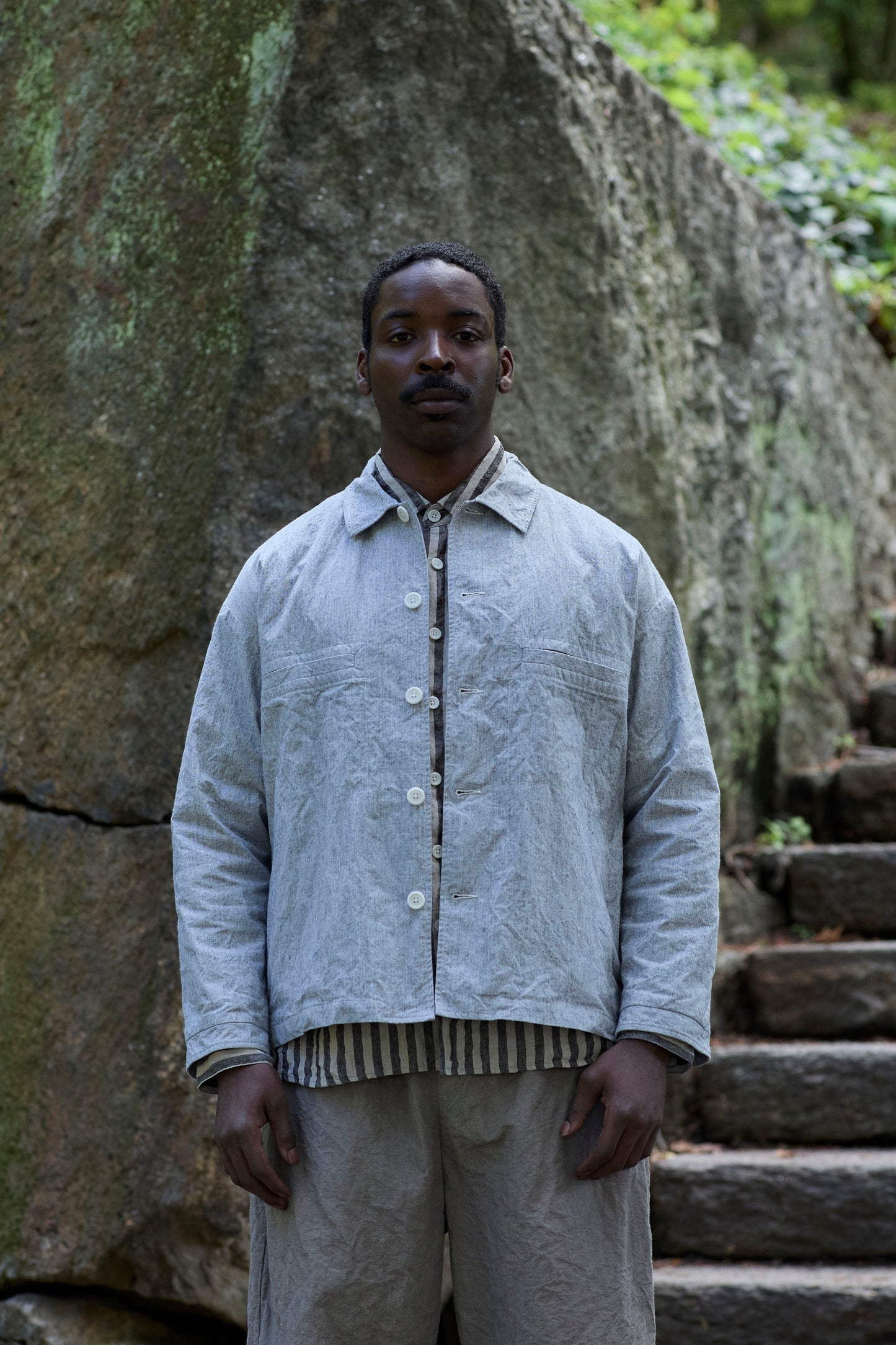 Work Shirt in Dotted Cotton