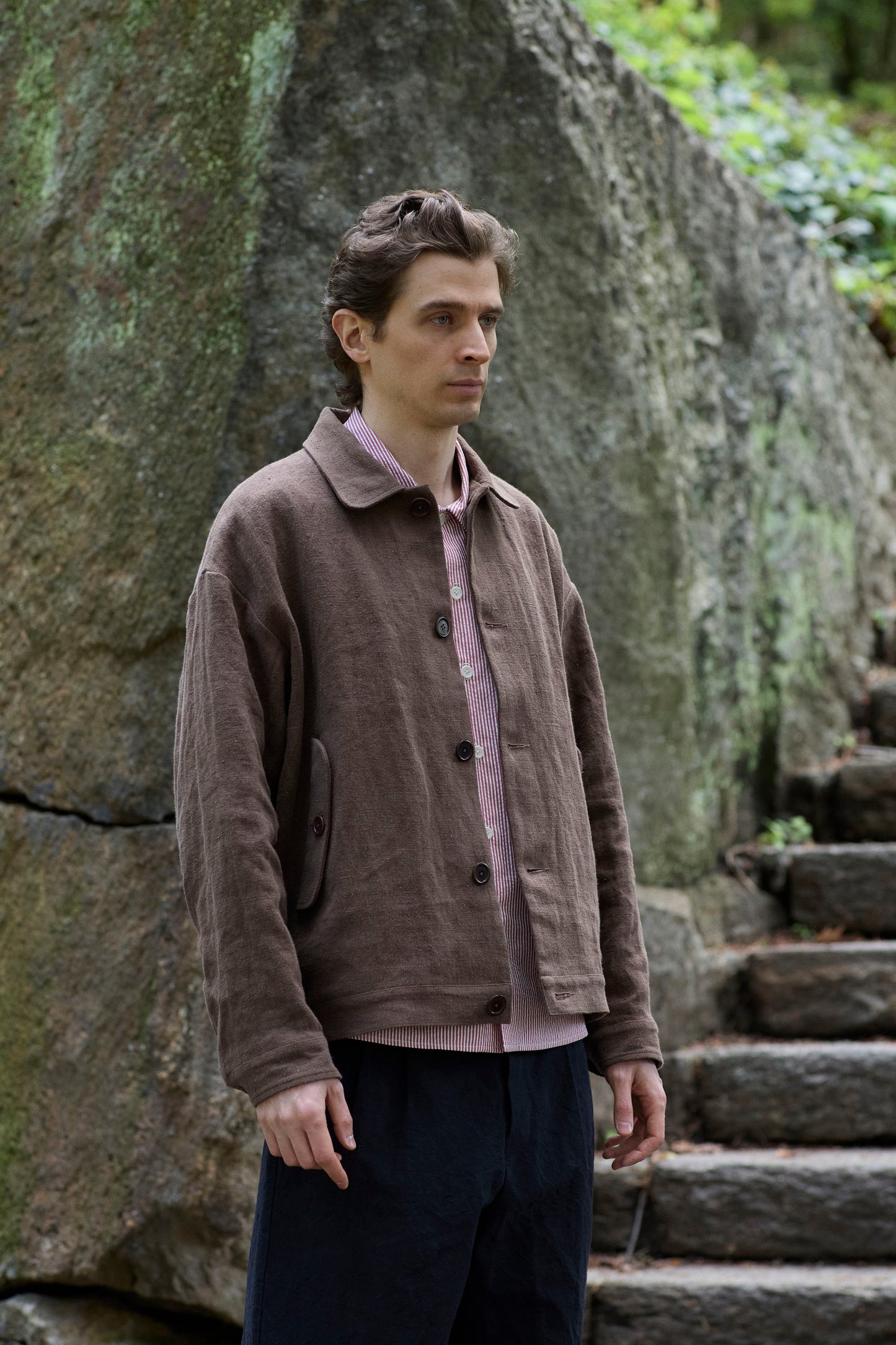 Dad's Jacket in Slub Linen