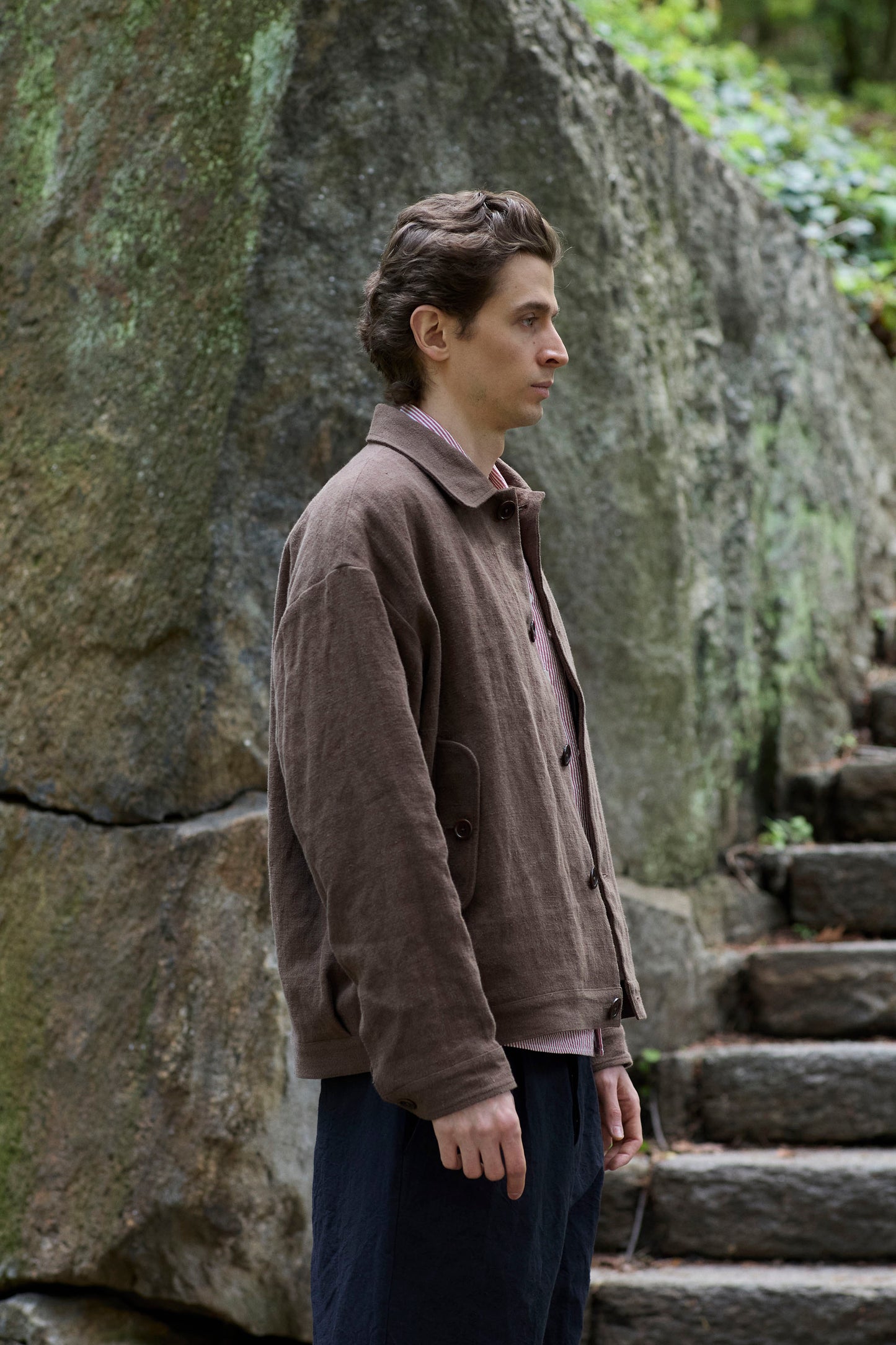 Dad's Jacket in Slub Linen