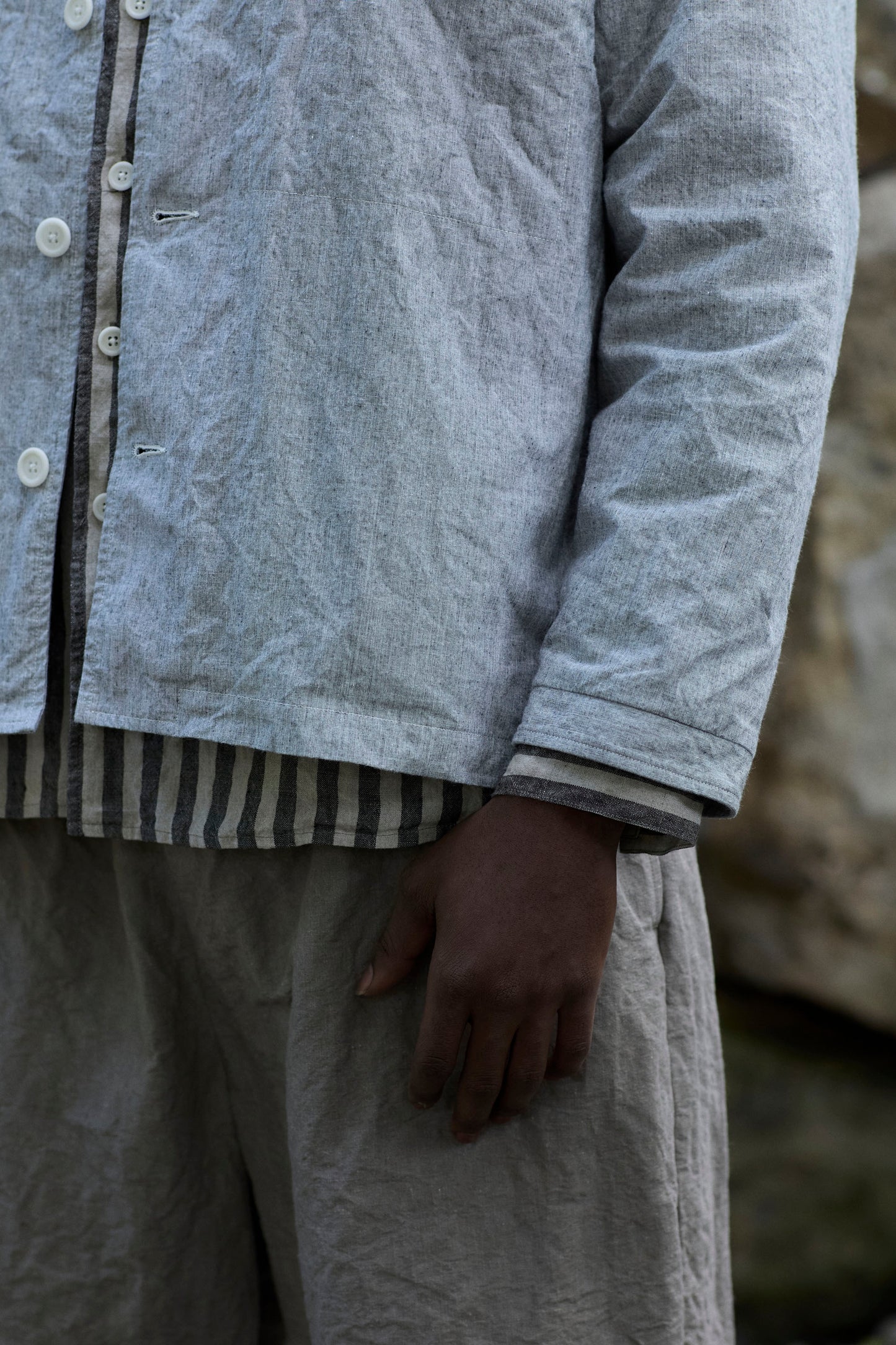 Work Shirt in Dotted Cotton