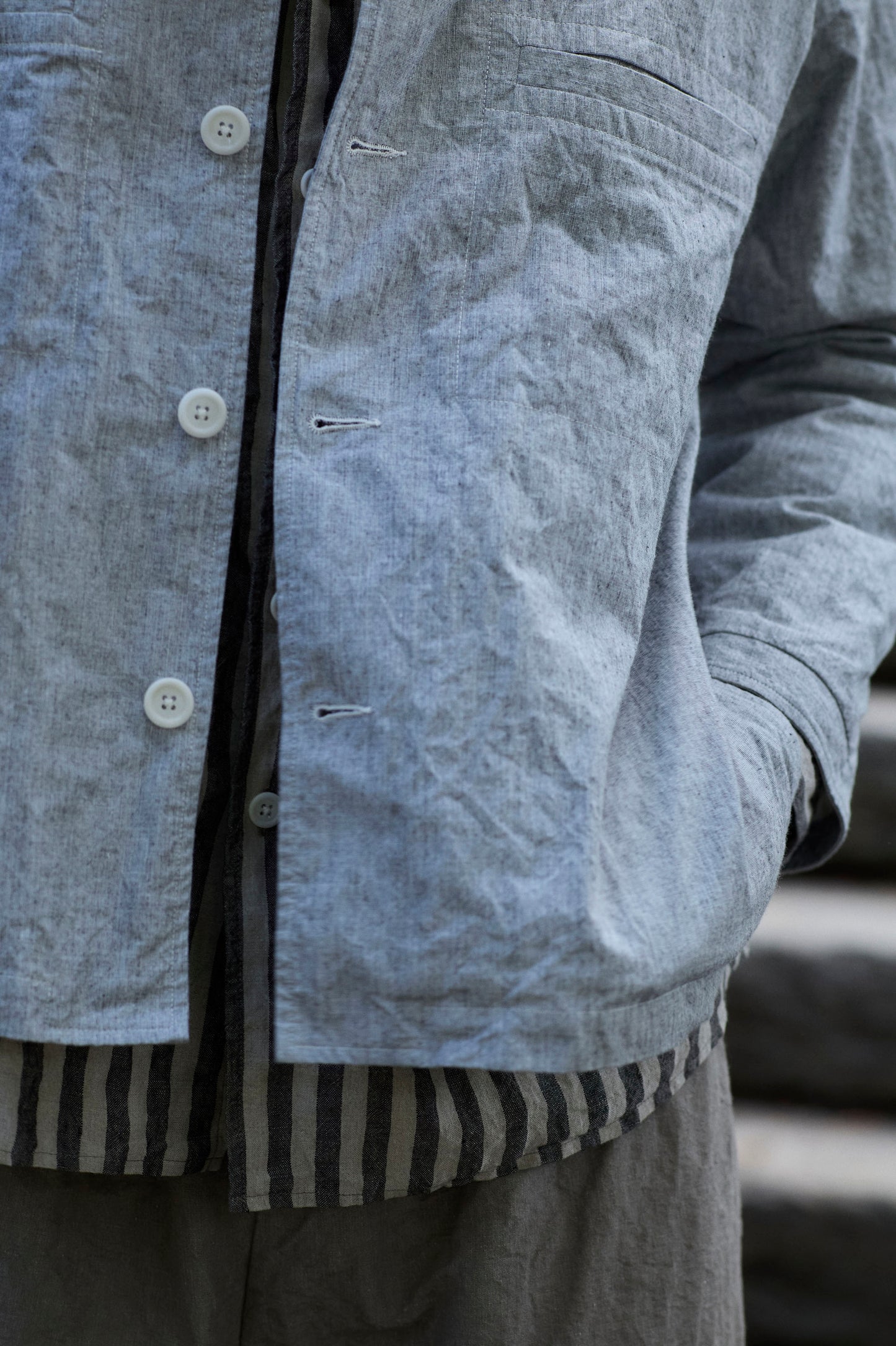 Work Shirt in Dotted Cotton