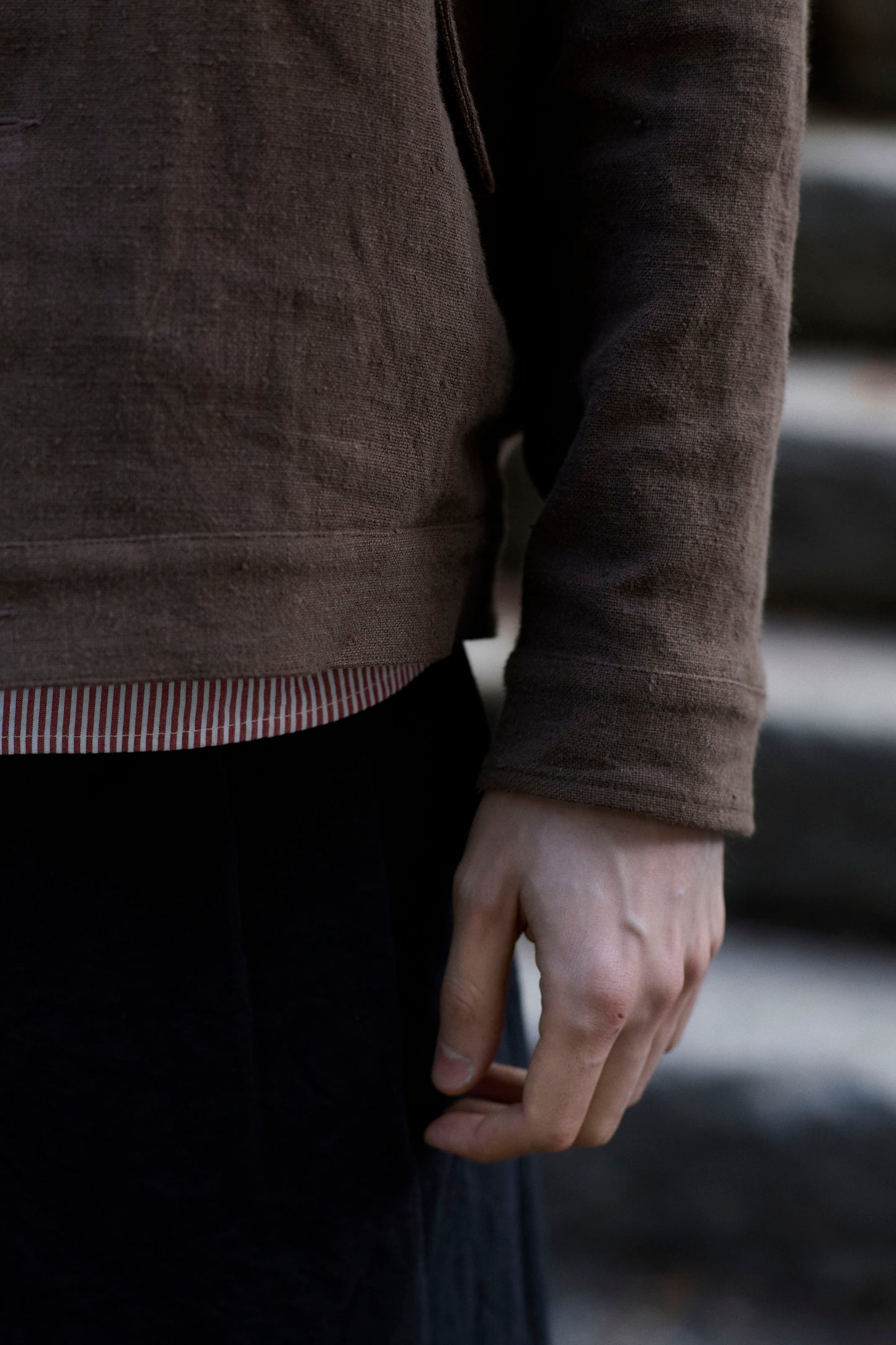 Dad's Jacket in Slub Linen