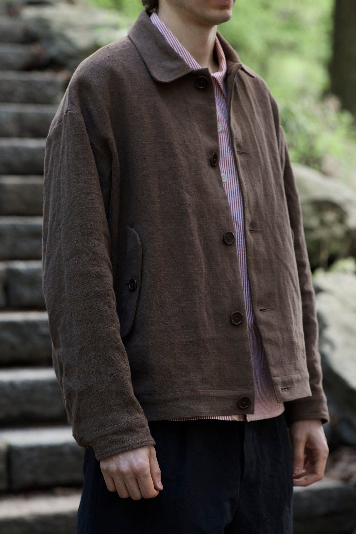 Dad's Jacket in Slub Linen