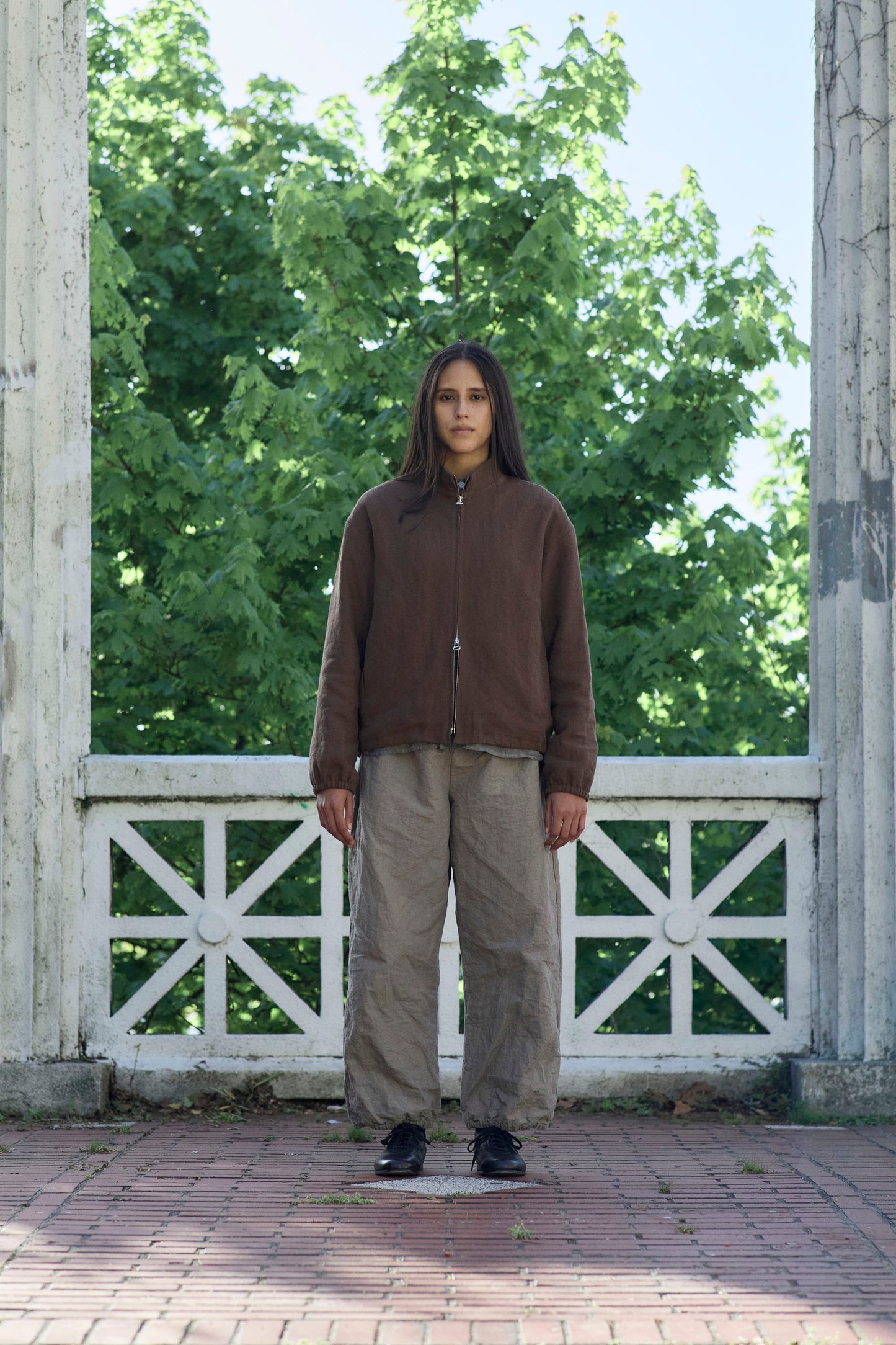 Slip Jacket in Slub Linen