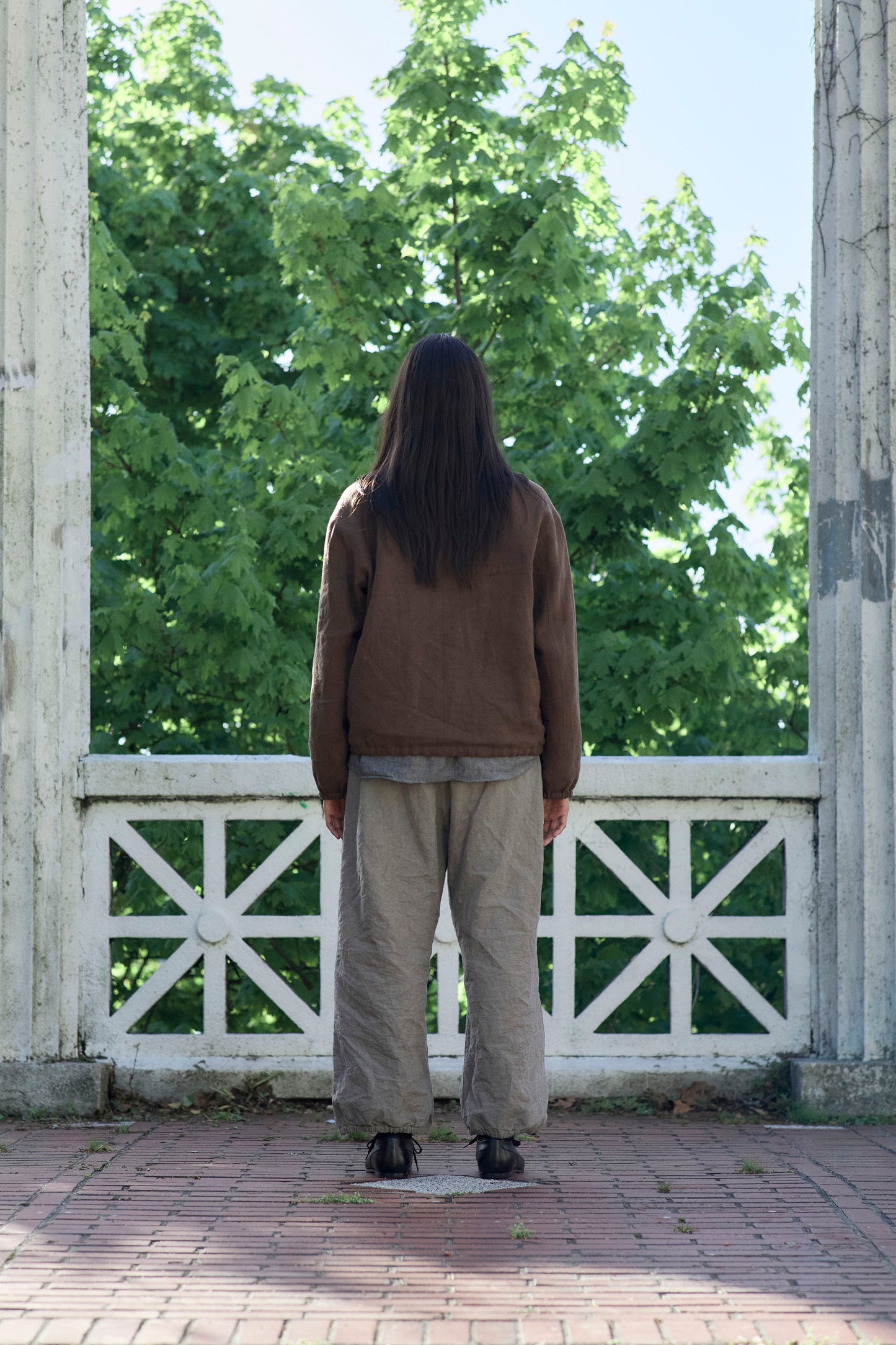 Slip Jacket in Slub Linen