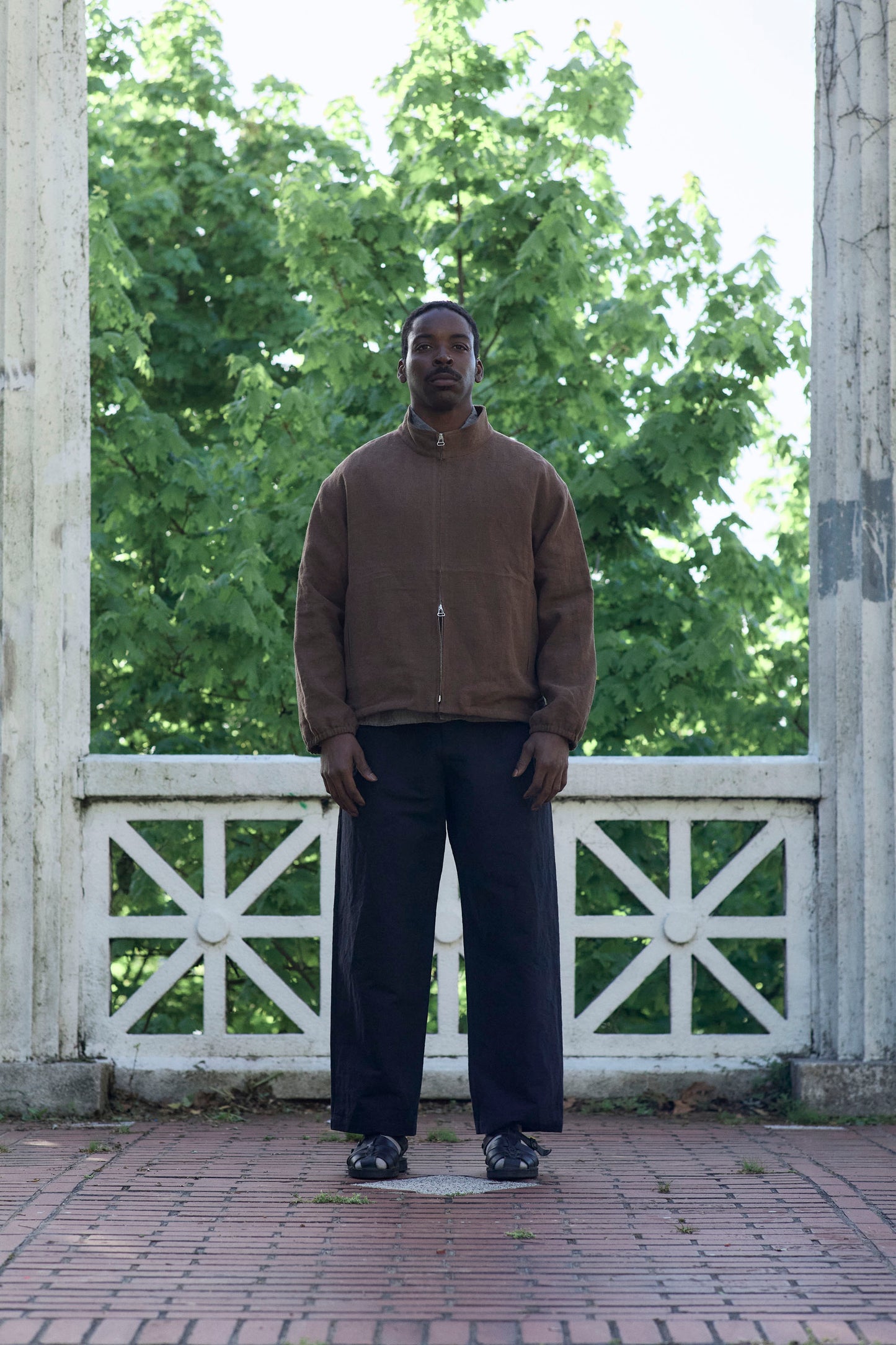 Slip Jacket in Slub Linen