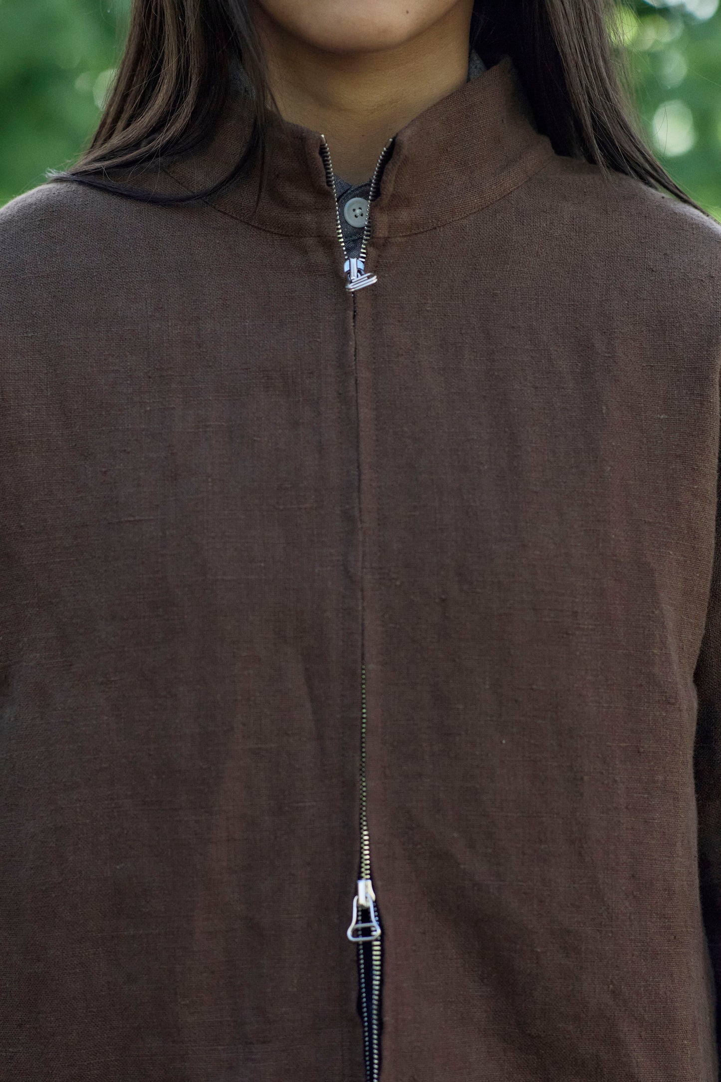 Slip Jacket in Slub Linen