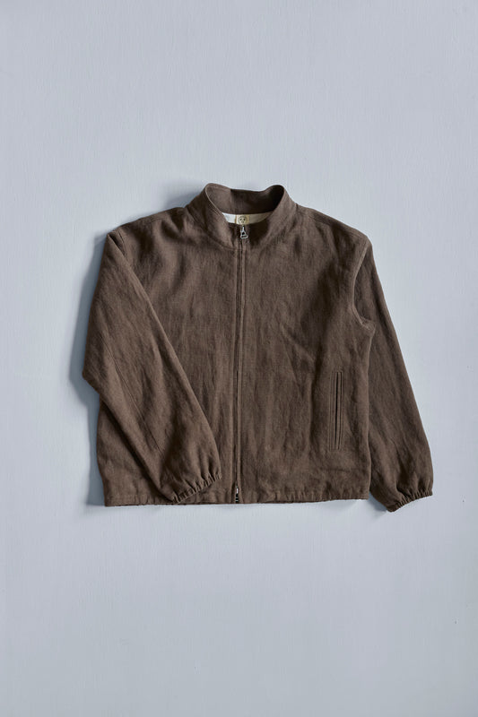 Slip Jacket in Slub Linen